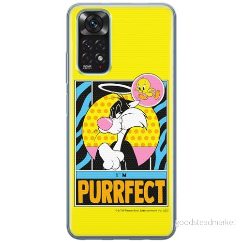ERT GROUP mobiltelefonfodral för Xiaomi REDMI NOTE 11T/ 11S 5G/ POCO M4 PRO 5G originalt och officiellt licensierat Looney Tunes mönster Sylvester & Tweety 006, fodral tillverkad av TPU plast 5905795125295