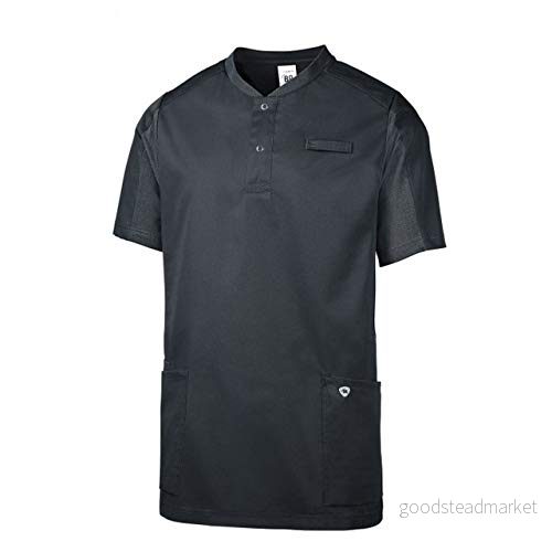 BP 1739-435-0056-S unisex fritidstunika 1/2 ärmar, Piquéinlägg och arm-axelsystem 180,00 g/m² tygblandning, antracit S 4055301598127
