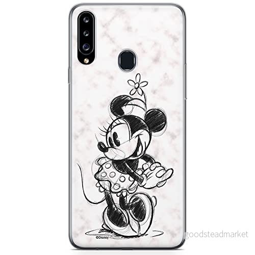 ERT GROUP mobiltelefonfodral för Samsung A20S originalt och officiellt licensierat Disney mönster Minnie 026 optimalt anpassad till formen på mobiltelefonen, fodral tillverkad av TPU plast 5904805441790