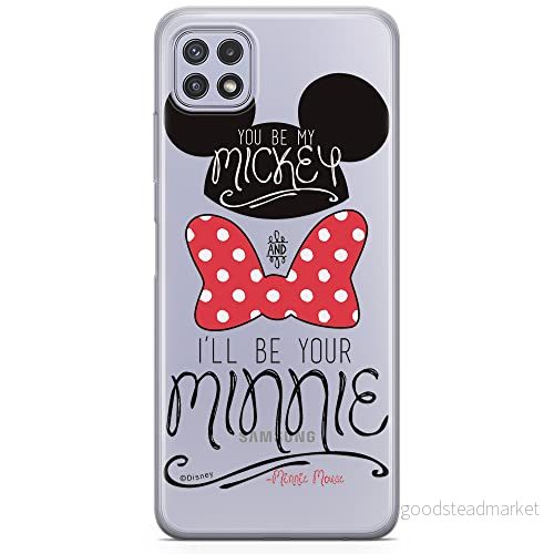 ERT GROUP mobiltelefonfodral för Samsung A22 5G originalt och officiellt licensierat Disney mönster Mickey & Minnie 004 optimalt anpassad till formen på mobiltelefonen, gedeeltelijk transparant 5903932827606
