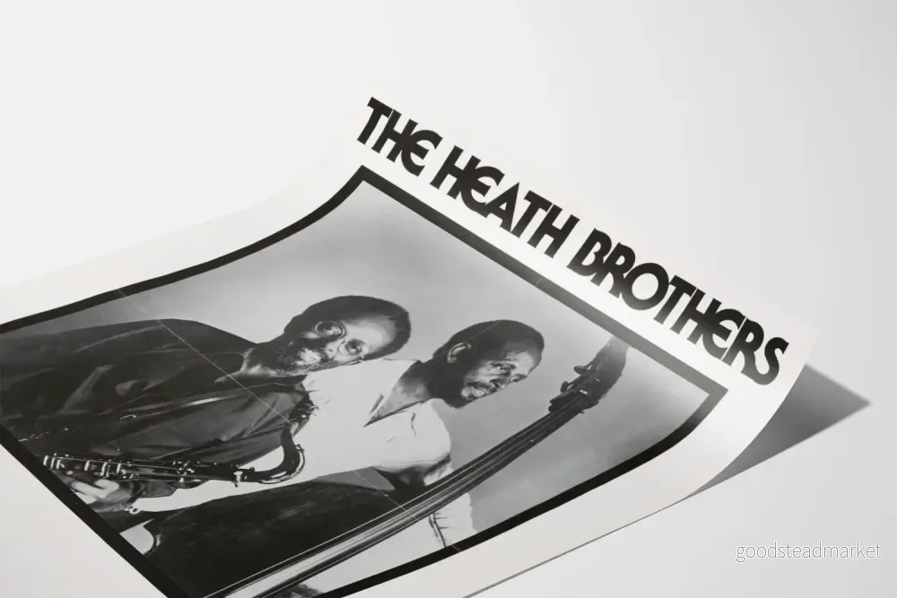 Vintageaffisch The Heath Brothers Jazzposter Svart och Vitt - Bild 3