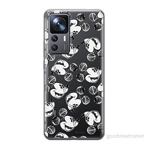 ERT GROUP mobiltelefonfodral för Xiaomi 12T/12T pro/K50 Ultra originalt och officiellt licensierat Disney mönster Mickey 025 optimalt anpassad till formen på mobiltelefonen, gedeeltelijk transparant 5905511576202