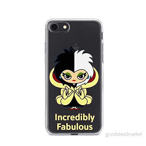 ERT GROUP mobiltelefonfodral för Iphone 7/8/ SE 2/ 3 originalt och officiellt licensierat Disney mönster Cruella 006 optimalt anpassad till formen på mobiltelefonen, gedeeltelijk transparant 5905131490049