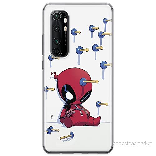 ERT GROUP mobiltelefonfodral för Xiaomi MI NOTE 10 Lite originalt och officiellt licensierat Marvel mönster Deadpool 005 optimalt anpassad till formen på mobiltelefonen, fodral tillverkad av TPU plast 5904805587825