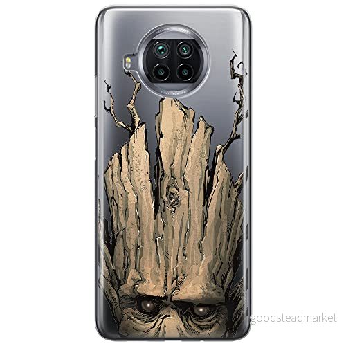 ERT GROUP mobiltelefonfodral för Xiaomi REDMI NOTE 9T originalt och officiellt licensierat Marvel mönster Groot 002 optimalt anpassad till formen på mobiltelefonen, gedeeltelijk transparant 5904805648205