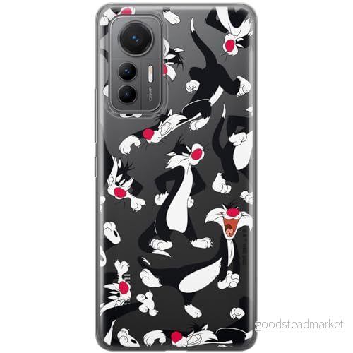 ERT GROUP mobiltelefonfodral för Xiaomi 12 LITE originalt och officiellt licensierat Looney Tunes mönster Sylvester 006 optimalt anpassad till formen på mobiltelefonen, gedeeltelijk transparant 5905511653422