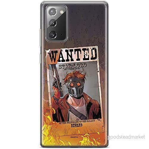 ERT GROUP mobiltelefonfodral för Samsung GALAXY NOTE 20 originalt och officiellt licensierat Marvel mönster Star Lord 001 anpassad till formen på mobiltelefonen, fodral tillverkad av TPU plast 5903040451472