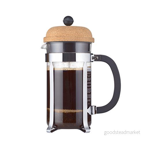 Bodum Chambord kaffebryggare 8 koppar, glas, transparent/kork, 10,6 cm 699965368746