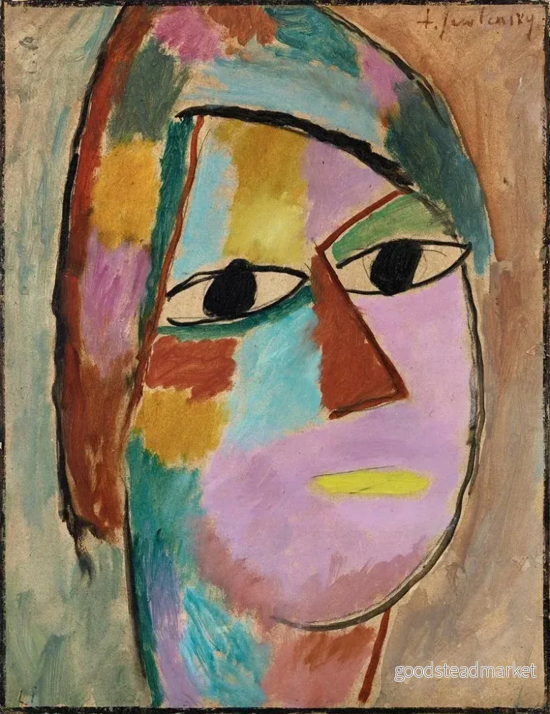 Målning Tête mystique - Alexej von Jawlensky | Konsttryck - Bild 2