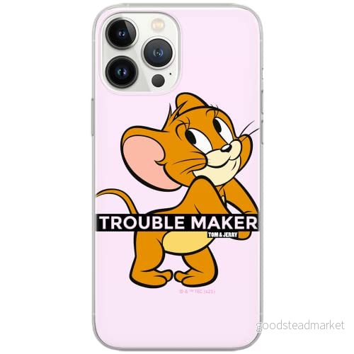 ERT GROUP mobiltelefonfodral för Huawei P30 Lite originalt och officiellt licensierat Tom and Jerry mönster 012 Vit optimalt anpassad till formen på mobiltelefonen, fodral tillverkad av TPU plast 5904805269592