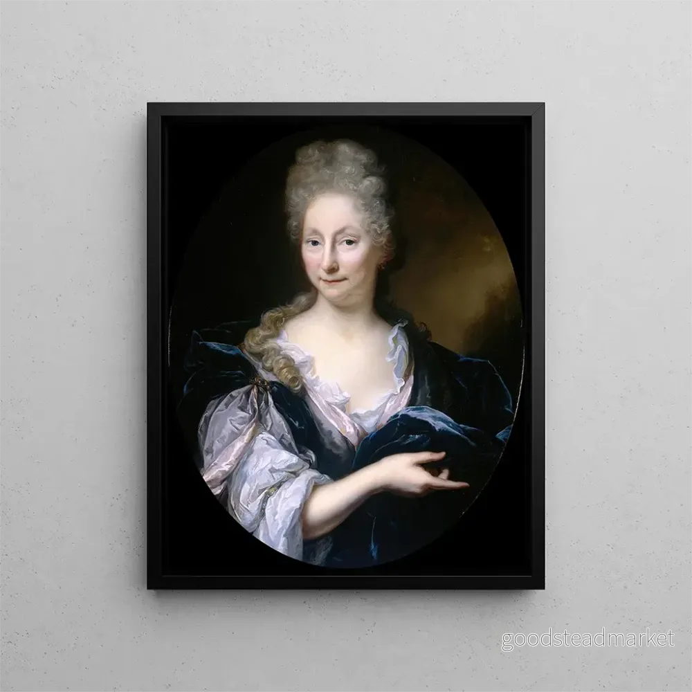 Målning Porträtt av Margaretha van de Eeckhout, hustru till Pieter van de Poel – Arnold Boonen | Konsttryck