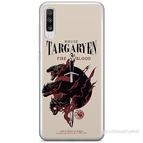 ERT GROUP mobiltelefonfodral för Samsung A70 originalt och officiellt licensierat Game od Thrones mönster of 006 anpassad till formen på mobiltelefonen, fodral tillverkad av TPU plast 5903932669145