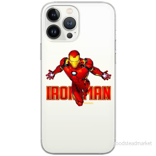 ERT GROUP mobiltelefonfodral för Samsung S10 originalt och officiellt licensierat Marvel mönster Iron Man 030 Vit optimalt anpassad till formen på mobiltelefonen, gedeeltelijk transparant 5904805151729