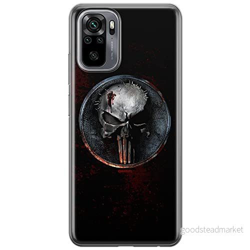 ERT GROUP mobiltelefonfodral för Xiaomi REDMI NOTE 10/ 10S originalt och officiellt licensierat Marvel mönster Punisher 004 anpassad till formen på mobiltelefonen, fodral tillverkad av TPU plast 5903537184111