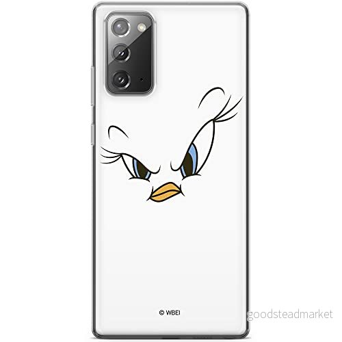 ERT GROUP mobiltelefonfodral för Samsung GALAXY NOTE 20 originalt och officiellt licensierat Looney Tunes mönster Tweety 001 anpassad till formen på mobiltelefonen, fodral tillverkad av TPU plast 5903040454190