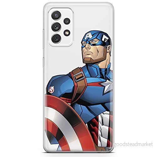 ERT GROUP mobiltelefonfodral för Samsung A33 5G originalt och officiellt licensierat Marvel mönster Captain America 011 optimalt anpassad till formen på mobiltelefonen, gedeeltelijk transparant 5904805352430