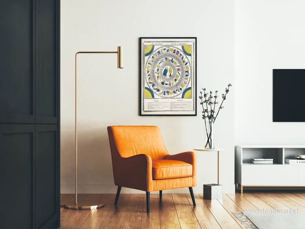 Poster med ugglanspel - vintage väggdekoration - Bild 2