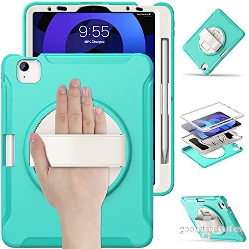 Fodral för iPad 9,7 tum 6:e / 5 h generationen 2018/2017, Air 2/iPad Pro fodral, robust heltäckande skyddsfodral med Kickstand New 9.7 674644810174