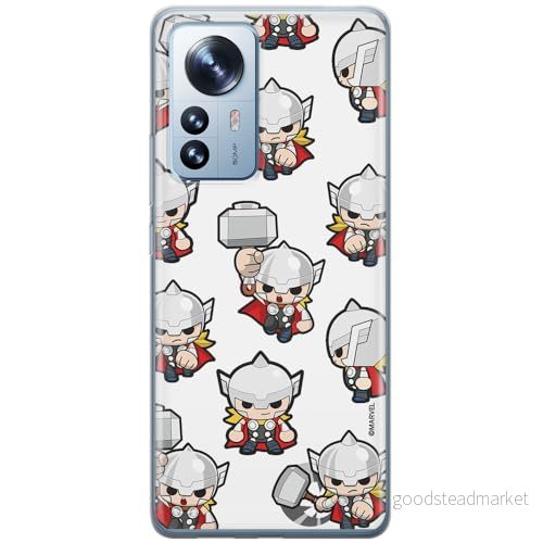 ERT GROUP mobiltelefonfodral för Xiaomi 12 PRO originalt och officiellt licensierat Marvel mönster Thor 007 optimalt anpassad till formen på mobiltelefonen, fodral tillverkad av TPU plast 5905511526047