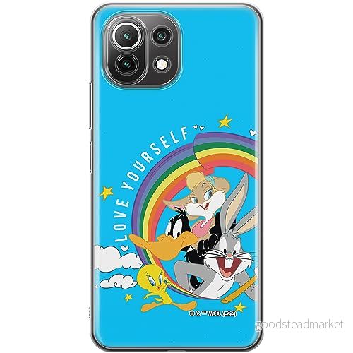 ERT GROUP mobiltelefonfodral för Xiaomi 11 LITE 4G / 5G originalt och officiellt licensierat Looney Tunes mönster 016 anpassad till formen på mobiltelefonen, fodral tillverkad av TPU plast 5905511997342