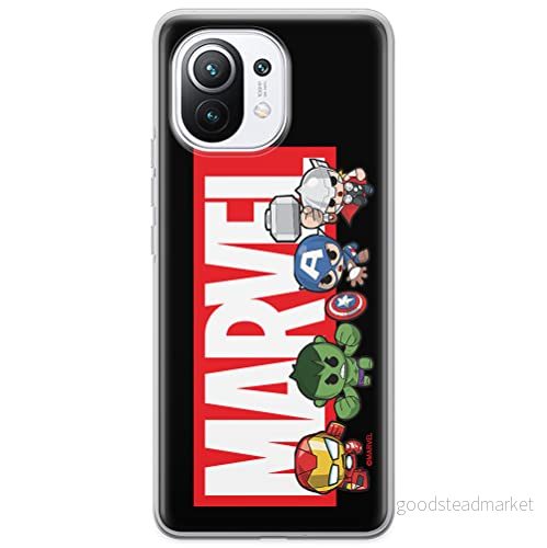 ERT GROUP mobiltelefonfodral för Xiaomi 11 originalt och officiellt licensierat Marvel mönster 010 optimalt anpassad till formen på mobiltelefonen, fodral tillverkad av TPU plast 5904805180569