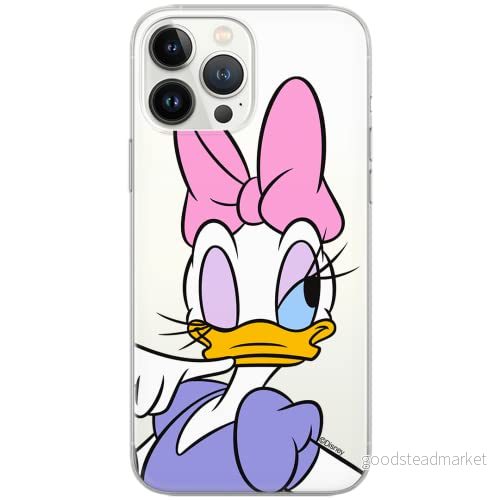 ERT GROUP mobiltelefonfodral för Samsung S10 PLUS originalt och officiellt licensierat Disney mönster Daisy 003 Vit optimalt anpassad till formen på mobiltelefonen, gedeeltelijk transparant 5903040568903
