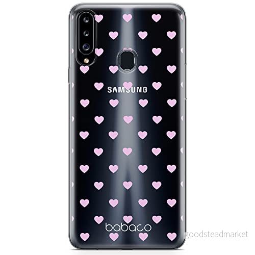 ERT GROUP mobiltelefonfodral för Samsung A20S originalt och officiellt licensierat Babaco mönster Hearts 001 optimalt anpassad till formen på mobiltelefonen, gedeeltelijk transparant 5904805437892