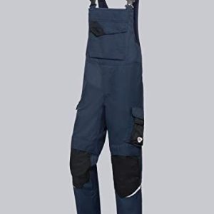 BP 2407-581-1432-33l byxbyxor för män, stretchbyxor med klämmor, 35% Aramid/30% modakryl/25% bomull/9% polyamid/1% övriga fibrer, nattblå/svart, 33 L storlek 4055301662026