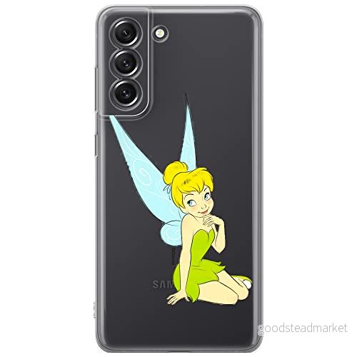 ERT GROUP mobiltelefonfodral för Samsung S21 FE originalt och officiellt licensierat Disney mönster Tinker Bell 005 optimalt anpassad till formen på mobiltelefonen, gedeeltelijk transparant 5905131133564