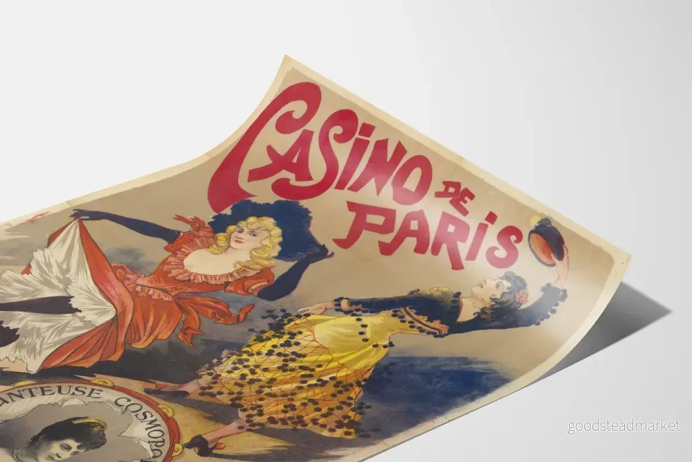 Vintageposter av Casino de Paris med Edmée Lescot - Bild 3