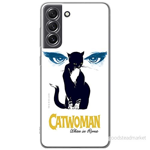 ERT GROUP mobiltelefonfodral för Samsung S21 FE originalt och officiellt licensierat DC mönster Catwoman 007 optimalt anpassad till formen på mobiltelefonen, fodral tillverkad av TPU plast 5903932987249