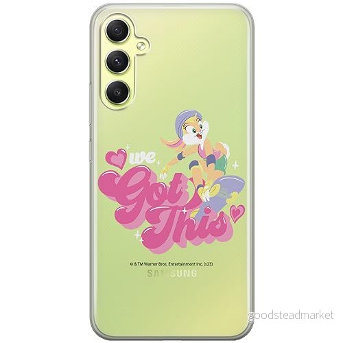 ERT GROUP mobiltelefonfodral för Samsung A34 5G originalt och officiellt licensierat Looney Tunes mönster Lola 004 optimalt anpassad till formen på mobiltelefonen, gedeeltelijk transparant 5905795065843