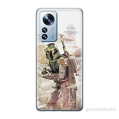 ERT GROUP mobiltelefonfodral för Xiaomi 12 / 12X originalt och officiellt licensierat Star Wars mönster Boba Fett 001 optimalt anpassad till formen på mobiltelefonen, fodral tillverkad av TPU plast 5905511479824