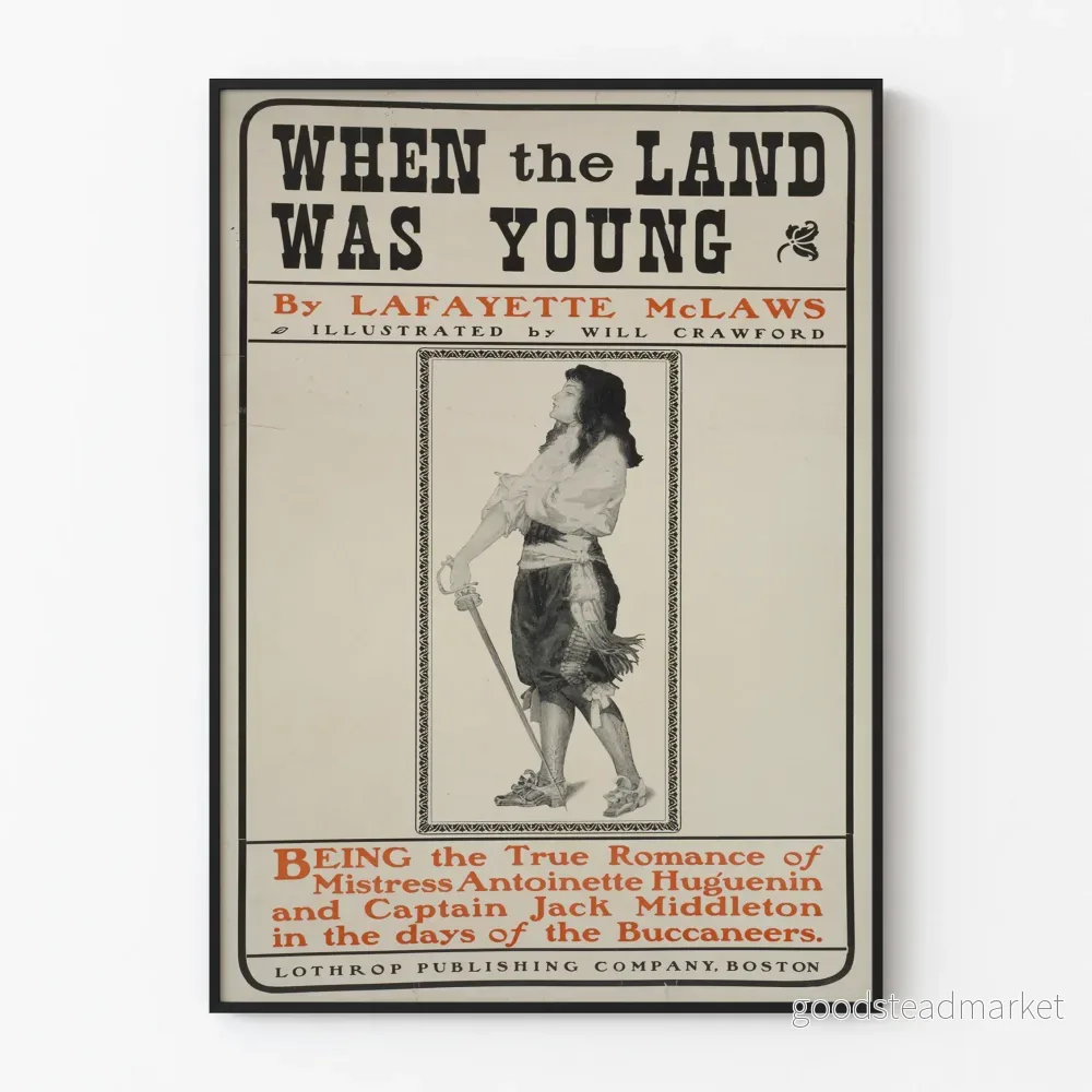 Vintageposter När landet var ungt – Historisk väggdekoration