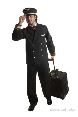 Dress Up America Mode Pilotjacka för vuxna 86138904663