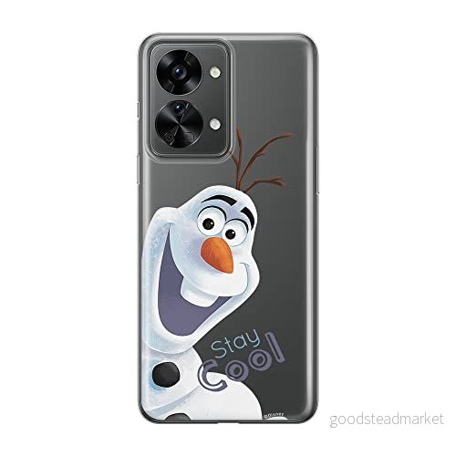 ERT GROUP mobiltelefonfodral för Oneplus NORD 2T 5G originalt och officiellt licensierat Disney mönster Olaf 001 optimalt anpassad till formen på mobiltelefonen, gedeeltelijk transparant 5905511280062