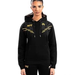 Venum UFC Replica Womens Hoodie Champion Luvtröja, Storlek: Medium, Black/gold 3611441741987 Venum UFC Replica Womens Hoodie Champion Luvtröja, Storlek: Medium, Black/gold 3611441741987