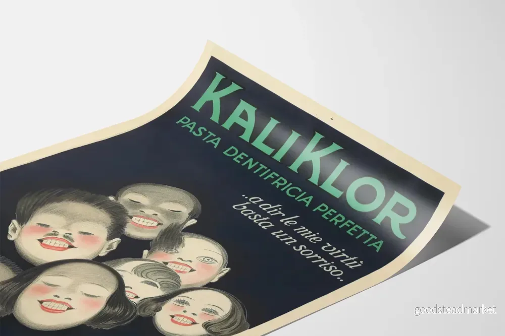 Vintageposter Kali Klor Tandkräm Perfekt - Bild 3