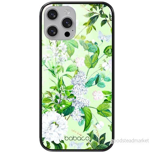 ERT GROUP mobiltelefonfodral för Apple Iphone 13 PRO originalt och officiellt licensierat Babaco mönster Flowers 038 tillverkad av härdat glas, skyddsfodral 5905131300614