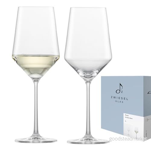 Zwiesel Glas Lökglas Sauvignon Blanc vitvinsglas Pure (set med 2 graciösa vinglas för vitt vin, diskmaskinssäkra Tritan® kristallglas, tillverkade i Tyskland (art.nr 122314) 4001836095594