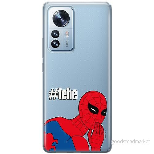 ERT GROUP mobiltelefonfodral för Xiaomi 12 / 12X originalt och officiellt licensierat Marvel mönster Spider Man 028 optimalt anpassad till formen på mobiltelefonen, gedeeltelijk transparant 5905795005382