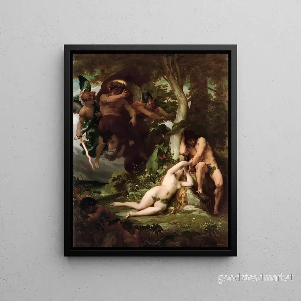 L’expulsion d’Adam et Ève du jardin du paradis – Alexandre Cabanel | Konsttryck L’expulsion d’Adam et Ève du jardin du paradis – Alexandre Cabanel | Konsttryck