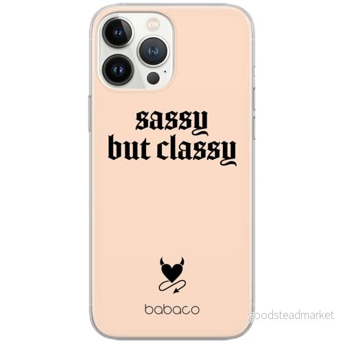 ERT GROUP mobiltelefonfodral för Samsung S10 PLUS originalt och officiellt licensierat Babaco mönster Sassy but classy 001 Vit anpassad till formen på mobiltelefonen, fodral tillverkad av TPU plast 5903932882902