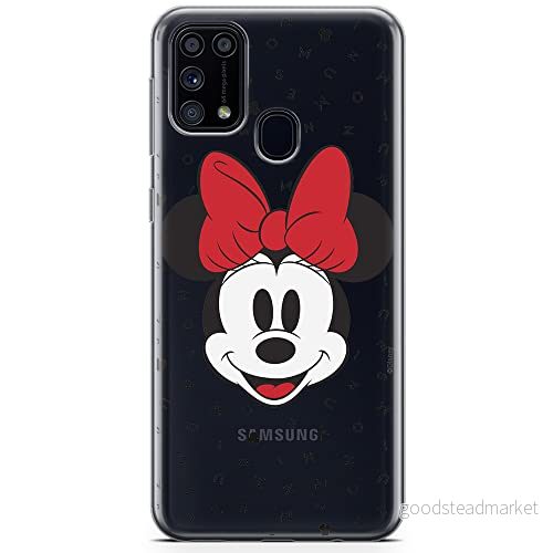 ERT GROUP mobiltelefonfodral för Samsung M31 originalt och officiellt licensierat Disney mönster Minnie 056 optimalt anpassad till formen på mobiltelefonen, gedeeltelijk transparant 5904805476747