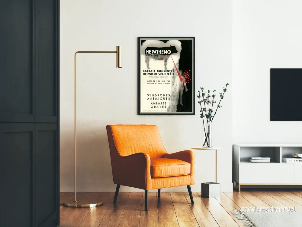 Vintageposter Hepathemo koncentrat av färskt kalvleverextrakt - Bild 2