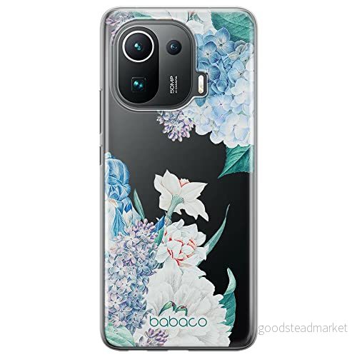 ERT GROUP mobiltelefonfodral för Xiaomi MI 11 PRO originalt och officiellt licensierat Babaco mönster Flowers 027 optimalt anpassad till formen på mobiltelefonen, gedeeltelijk transparant 5905131265074