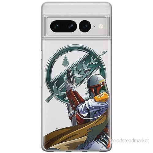 ERT GROUP mobiltelefonfodral för Google PIXEL 7 PRO originalt och officiellt licensierat Star Wars mönster Boba Fett 002 optimalt anpassad till formen på mobiltelefonen, gedeeltelijk transparant 5905795166656