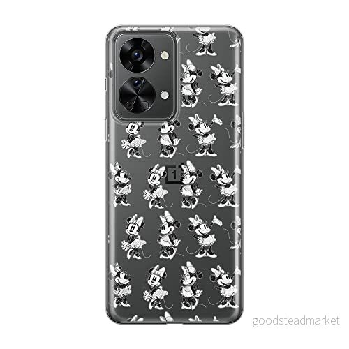 ERT GROUP mobiltelefonfodral för Oneplus NORD 2T 5G originalt och officiellt licensierat Disney mönster Minnie 018 optimalt anpassad till formen på mobiltelefonen, gedeeltelijk transparant 5905511265427