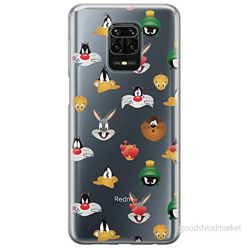 ERT GROUP mobiltelefonfodral för Xiaomi REDMI NOTE 9 PRO/ 9S originalt och officiellt licensierat Looney Tunes mönster 007 optimalt anpassad till formen på mobiltelefonen, gedeeltelijk transparant 5903040317914