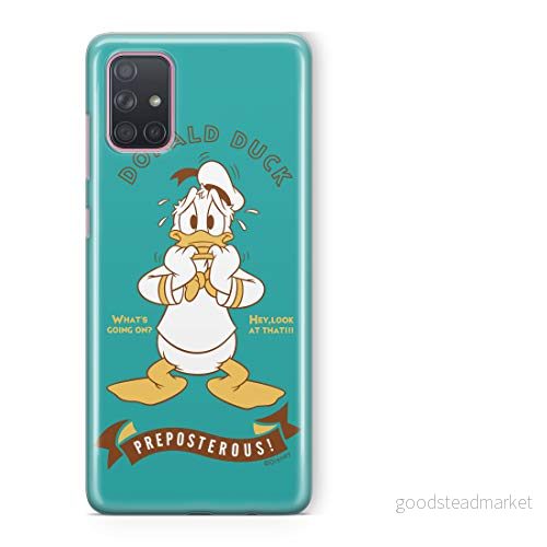 ERT GROUP mobiltelefonfodral för Samsung A71 originalt och officiellt licensierat Disney mönster Donald 004 Vit optimalt anpassad till formen på mobiltelefonen, fodral tillverkad av TPU plast 5903537512310